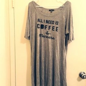 Tart grey Shirt or dress Sz XL